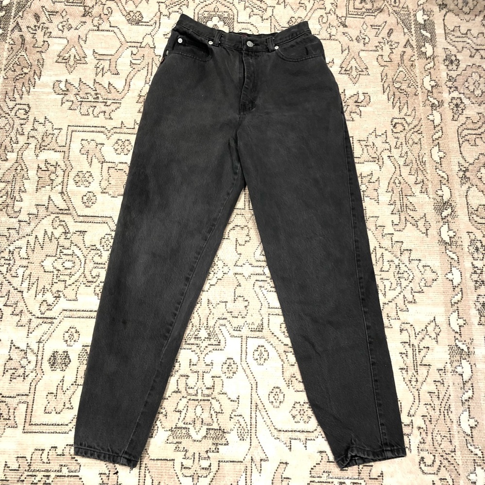 Sasson new york Charcoal faded womans vintage sz 9/10 high rise mom jeans